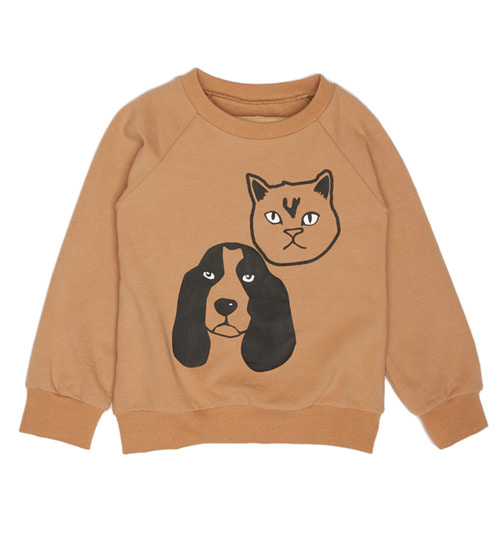 [MILK &amp; BISCUITS]Sweatshirt - Cat And Dog