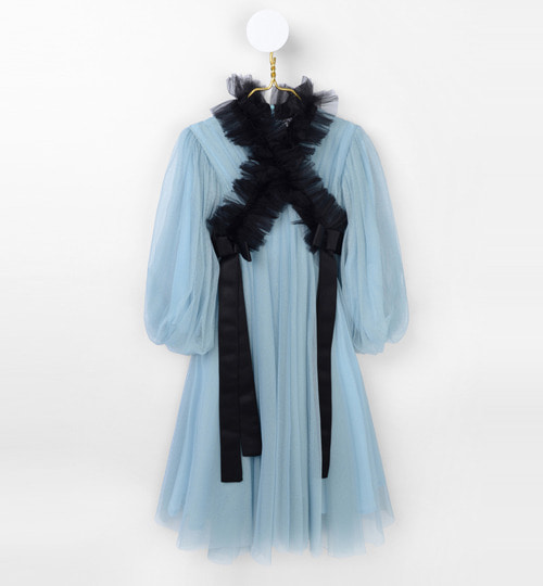 [RASPBERRY PLUM]Viola Dress - Blue