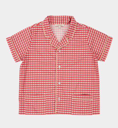 [CARAMEL]Holborn Shirt - Red Check
