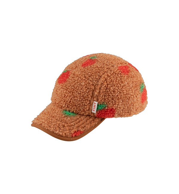 [TINYCOTTONS]Apples Sherpa Cap - Light Brown