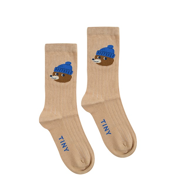 [TINYCOTTONS]Bear Socks - Almond