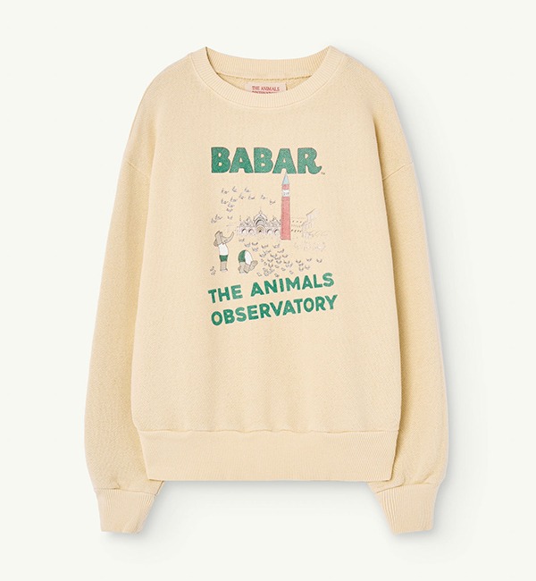 BABAR CAPSULE[THE ANIMALS OBSERVATORY]Bear Kids Sweatshirt - 024_AJ