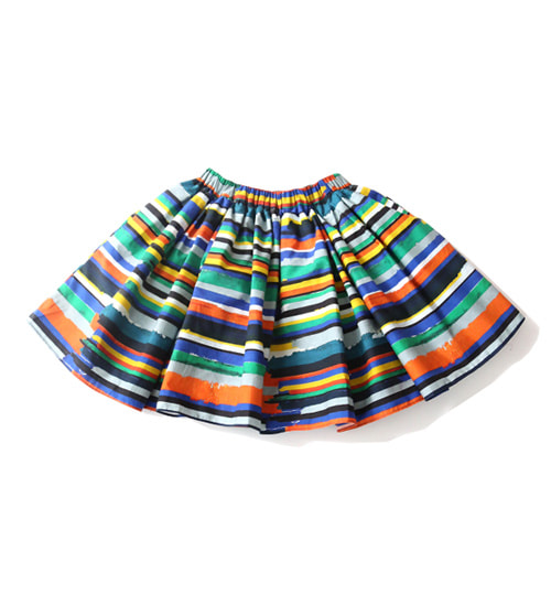 [TIA CIBANI] Jalisco Twirl Skirt - Azul Mix