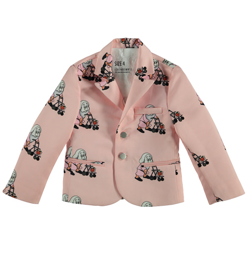 [CRLNBSMNS]Printed Suit Coat - Pink