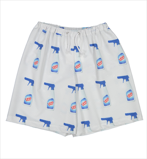 [CRLNBSMNS]Wide Shorts - Love Spray