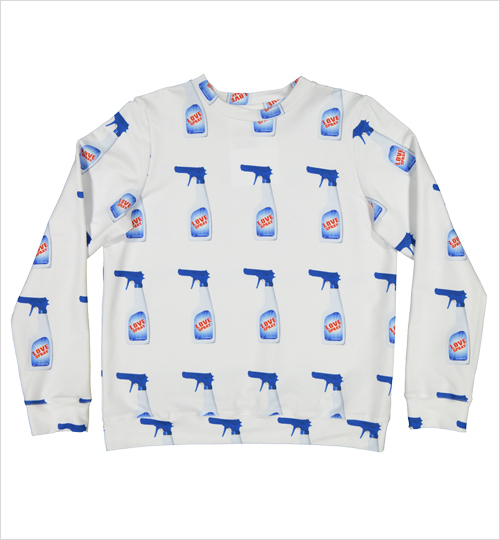 [CRLNBSMNS]Printed Sweater - Love Spray