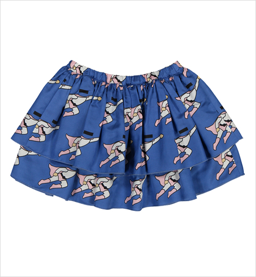 [CRLNBSMNS]Girls Skirt - Superman Blue