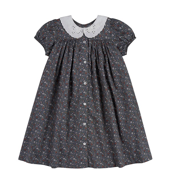 [LITTLE COTTON CLOTHES]Alma Dress - Cottage Floral Blue