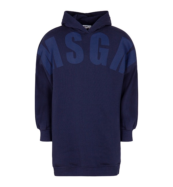 [MSGM KIDS]Fleece Maxi Sweatshirt - MSJGMS032 - Blue