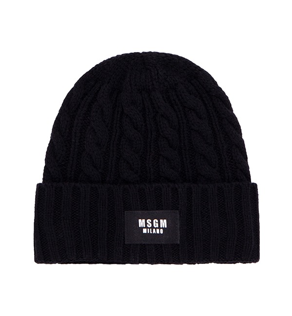 [MSGM KIDS]Wool Hat - MSJUHT057 - Black